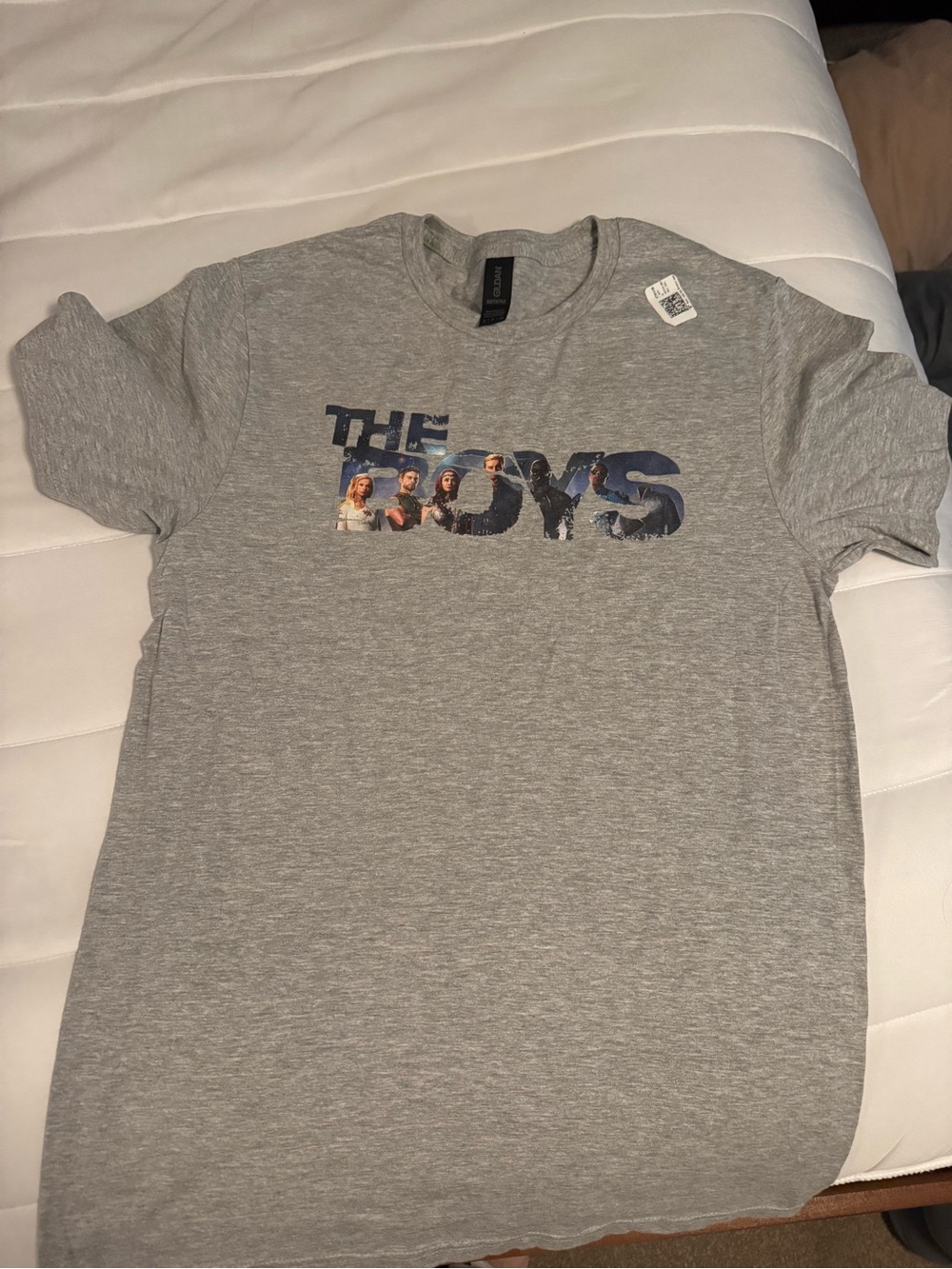 Gildan The Boys TV series Graphic Tee - Gray with Navy Print